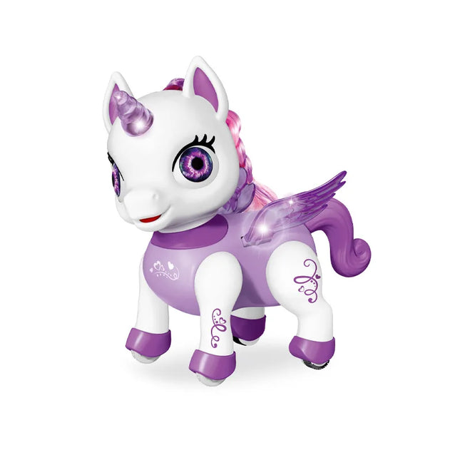 Exquisite Pets RC Interactive Unicorn Puppy Toys 2.4GHz Rechargeable Dancing Light Sound For Kids Toddlers