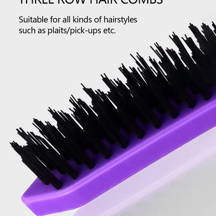 Professional pointed tail hair comb, durable ABS plastic handle, suitable for home hair styling, special for real hair wigs