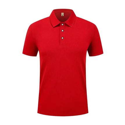 Summer Casual Sports Quick-drying Lapel Short-sleeved POLO Shirt 23 Solid Color Shirt Cycling Suit Fitness Suit For Men S-4XL