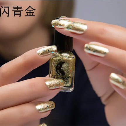 Metal Colour Nail Gel Polish Semi Permanent Mirror Gel Varnish Base Top Coat UV Gel Varnish Soak Off Nails Art Glue Nail Polish