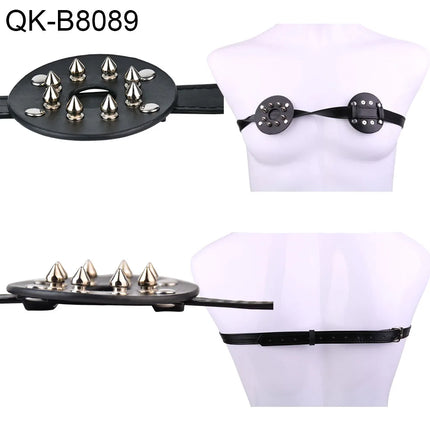 QKKQ Wearable PU Leather Strap On Chest Bondage Nipple Stimulation Female Breast Binder BDSM Sex Toys For Women Men Erotic Games