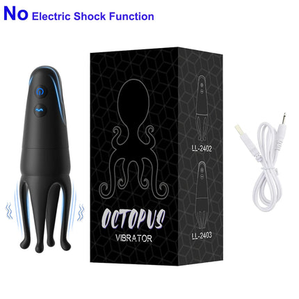 Penis Trainer Electric Shock Male Masturbator Penis Vibrator 10 Vibrating Modes Male Stroker 360°Wrapped Adult Sex Toys for Men