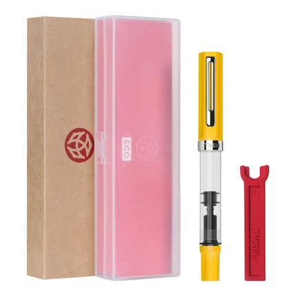 Original TWSBI ECO Piston Pen Transparent Resin Fountain Pen Holder Large Capacity Ink Storage Student Writing Business Gift
