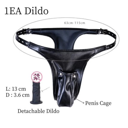 Optional Silicone Dildo Bondage Accessories Kit with No Vibration Vaginal Anal Plug Harness Panties for Couple Intimate Sex Toy
