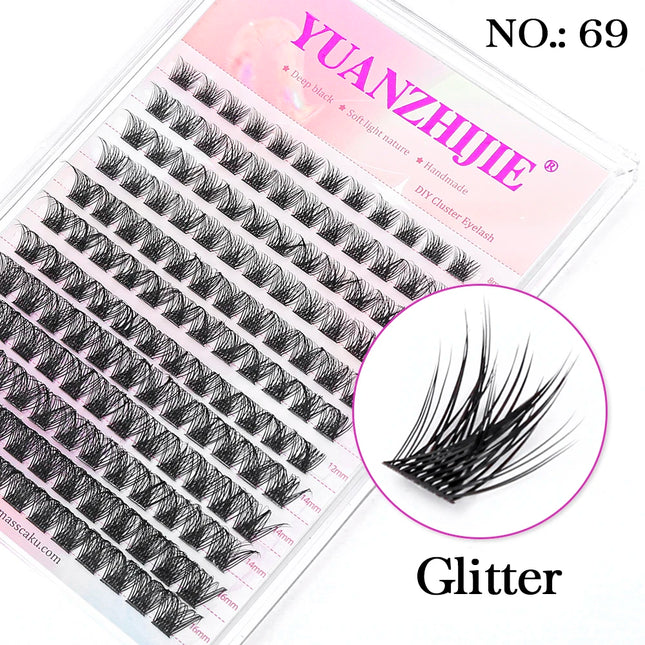 Super Cheap MASSCAKU Segemented DIY Handmade Make up Fake Lashes Cosplay Eyelashes Brush Bond maquillaje Makeup Products Fan