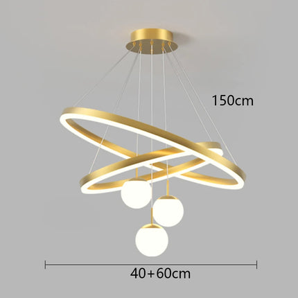 Modern home decor led lights pendant light lamps forstaircase Chandeliers for living room hanging light indoor lighting