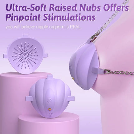 Wearable Nipple Vibrator Women's Intimate Toy Breast Massager APP-Controlled Female Masturbator Nipple Stickers Adult Sex Toys