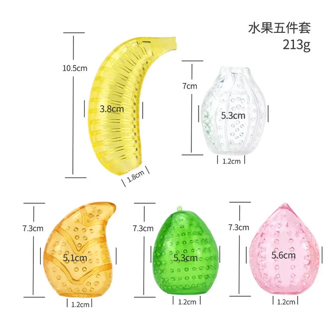 Male Masturbator Glans Exercise Sucking Pocket Pussy Transparent 9cm Masturbation Cup Penile Massager Sex Toys for Men Blowjob