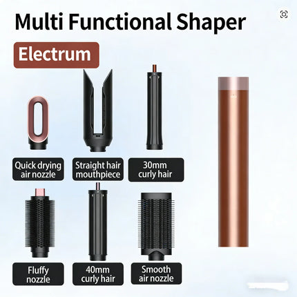 Professional 6IN1 1500W Multi-Functional Hair Styler Dry Straighten Curl with Brush Salon And Home Use Hairdryer