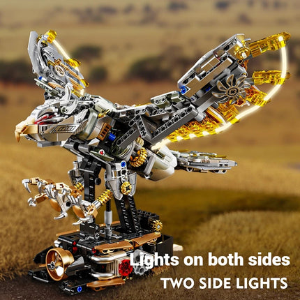 1168PCS adult children's toys, office home decorations, building blocks mechanical eagle set, animal eagle model building toys