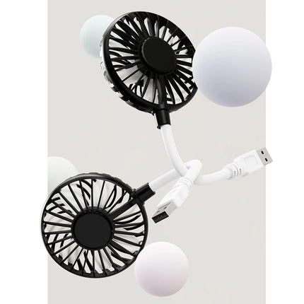 Mini Portable USB Fan Desk Fan Brushless Motor 360° Rotation Pocket Fan Mini Cool Fan Flexible Neck for Laptop or PC Versatile