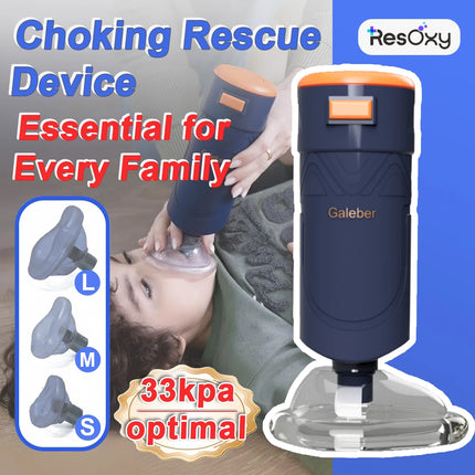Resoxy Portable Anti Choking Machine Heimlich Emergency Airway Assist Device with Strong Suction for Home First Aid Device