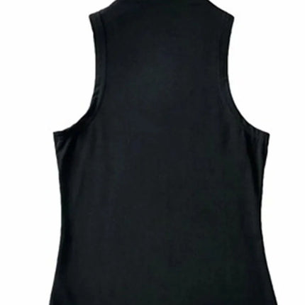 Sexy Crop Tops Black Halter Tank Top Women Summer Camis Turtleneck Camisole Fashion Casual Tube Female Sleeveless Cropped Vest