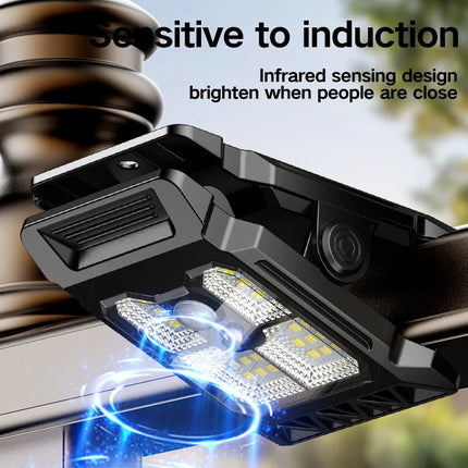 New upgraded intelligent sensing solar clip lamp outdoor courtyard lamp garden lighting solar wall lamp