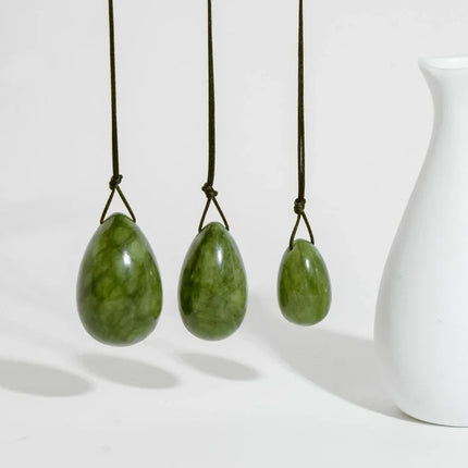 Green Phoenix Jade Yoni Egg Set Natural Jade Eggs Women Kegel Exerciser Vaginal Muscles Tightening Ball Yoni Wand Jade Massager