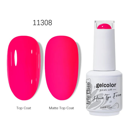 Arte Clavo HEMA TPO FREE Gel Nail Polish 15ML Long Lasting For Manicure Semi Permanent Nail Art UV LED Gel Varnish Nail Supplies