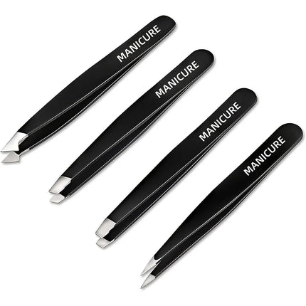 Professional Eyebrow Tweezers Set Stainless Steel Tweezers for Removing Blackhead Ingrown Hairs Eyelashes Clip Makeup Tools