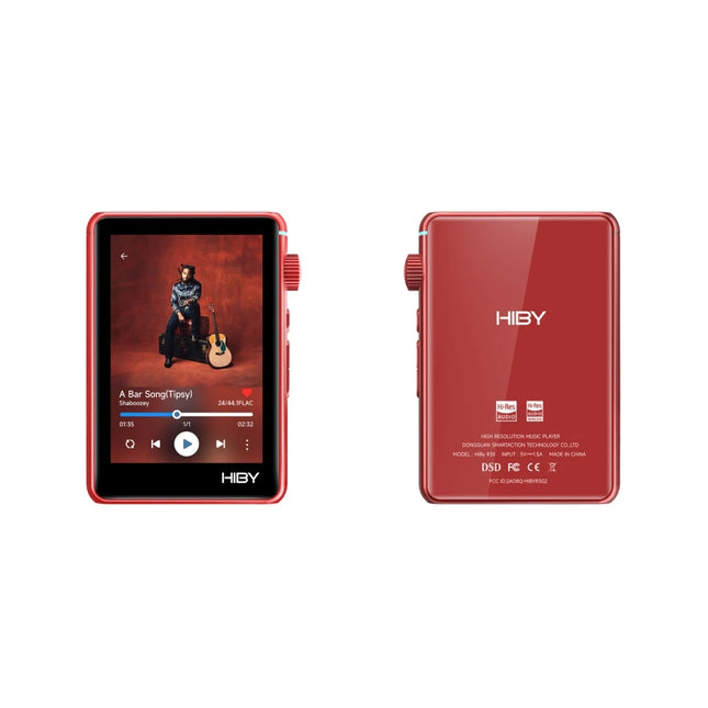 HiBy R3 II 2025 / R3 Gen 2 Music Player Bluetooth 5.1 WiFi MQA16X DSD256 Web Radio USB Audio Dongle DAC X1600E ES9219C 3.2‘’