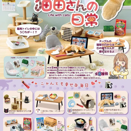 Re-ment Capsule Toys My Daily Life with Cats Blind Box Rement Living Environment Emulation Miniature Model