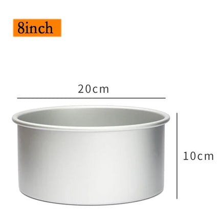 6/8/10 Inch Heightened Cake Mould  Deepened Anode Removable Bottom Mold Baking Tool Cylindrical Cake Baking Tray Bakery Tools