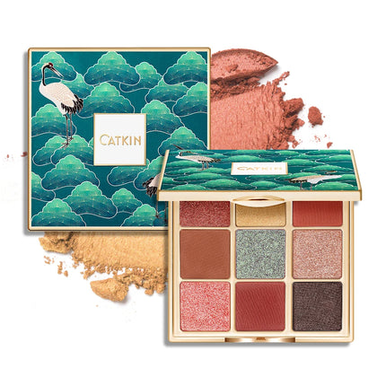 Catkin Glitter Shimmer Matte 9 PANS Eyeshadow Palette C16