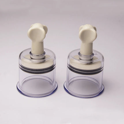 2PCS Bdsm Pussy  Clit Nipple Sucker Pump Suction Vacuum,,Breast Bondage,Sex Toys for Couples,Adult Games