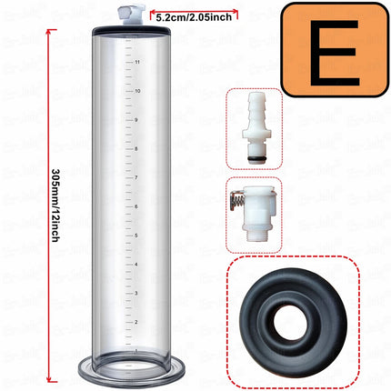 Acrylic Penis Pump Male Manual Penis Extension Enlargement Exerciser Prostate Masturbator Massager Adult Erotic Products For Man