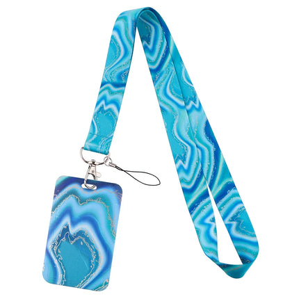 New Sakura Cherry Blossoms Flower lanyard card ID Badge Holder Keychain Pass Gym Mobile Kids Key Holder Key Rings Gift