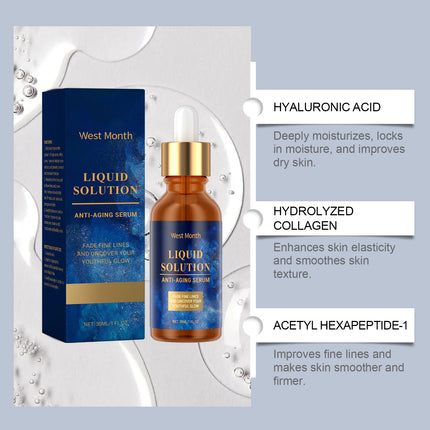 West Month Anti Aging Serum Whitening Firming Fade Fine Lines Hydrating Reduces Wrinkles Skin Repair Nourishing Skin Care Beauty