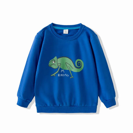 Children Sweatshirts Long Sleeve Tops for Kids Cartoon Boys T-shirts Spring Autumn Girls Pullovers Toddler Outfits Baby Tees