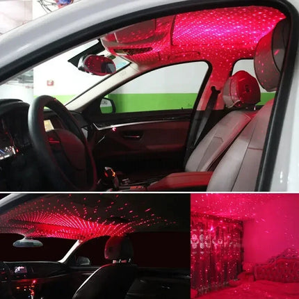 LED Starry Sky Lamp 5V USB Powered Galaxy Starry Projector Night Lamp Romantic Atmosphere Light For Car Roof Bedroom Decoration