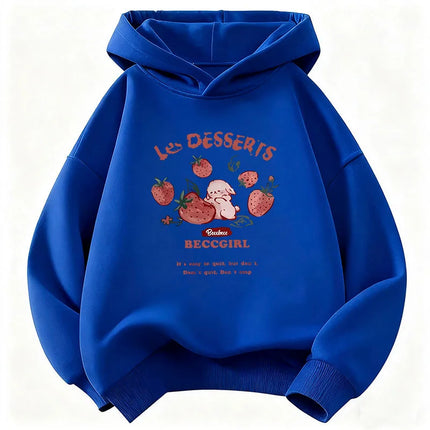 Funny Strawberry Fashion Y2k Hoodie Kids 90s Children's Sweatshirt Hoody Casual Hoodies for Boys Girls Clothes