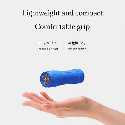 Portable LED Mini Children's Flashlight Super Bright Using 3 Batteries Keychain Lantern Pocket Outdoor Waterproof Camping Torch