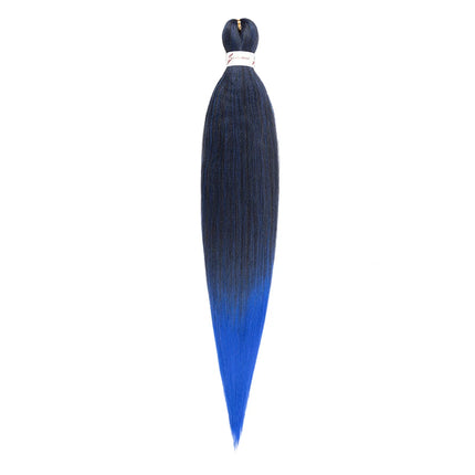 Pre-stretched Braids Hair Professional Itch Free Hot Water Setting Synthetic Fiber Ombre Yaki Texture Braid Hair Extensions
