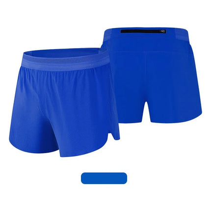 Mens Ice Silk Double Deck Shorts Quick Dry Solid Color Running Fitness Sports Casual Jogging  Summer Breathable Sweatpants Short