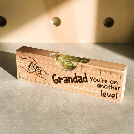 Rectangle 2D Wooden Bottle Opener Featuring The Phrase 'Grandad You'Re on Another Level', Perfect  Birthdays Holidays Gifts Toys