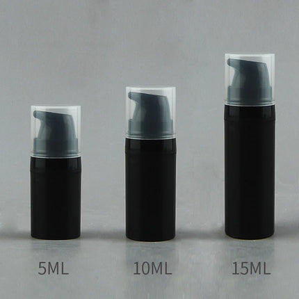 10/20/50/100Pcs 5ml 10ml 15ml Travel Cream Pump Bottle Serum Refillable Bottle PP Airless Foundation Packaging Cosmetic JX50401