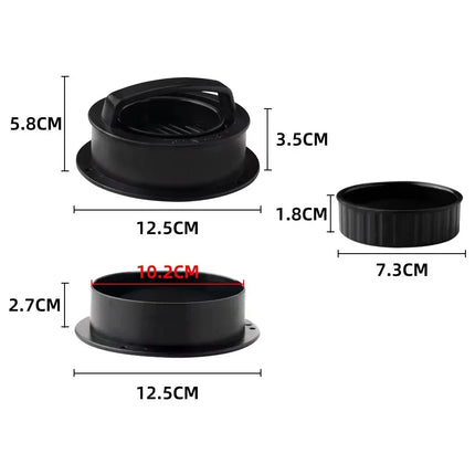 Hamburger Press Patty Maker Burger Press 3 in 1 Non-Stick Meat Beef Veggie Hamburger Mold Kitchen Gadgets to Make Patty