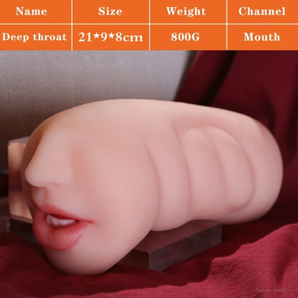 Vagina for Men Toy Sex Toys 4D Realistic Anal Oral Deep Throat Male Masturbator Silicone Artificial Vagina Mouth Erotics Anus