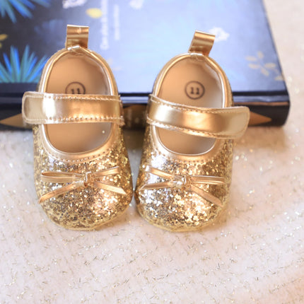 Baby girl princess shoes birthday shoes 0-18 months baby walking shoes soft soled bow shoes