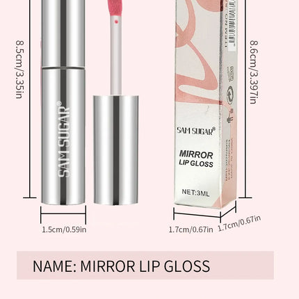 4 Color Mirror Gloss Lip Gloss Waterproof Long Lasting Moisturizer Water Light Lip Glaze No Fading Liquid Lipstick Lips Makeup