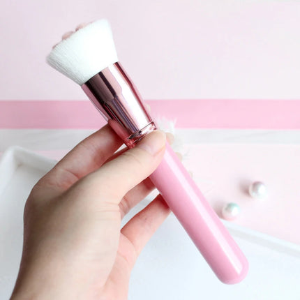 Makeup Brushes Soft Fluffy Long-handled Cat Claw Flat Brush for Cosmetics Base Foundation Blush Powder Beauty Tool