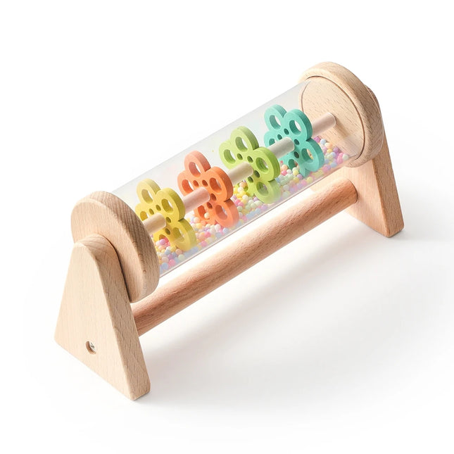 Baby Rattle Toys Rainbow Rain Stick Hourglass Rain Music Montessori Rattle Baby Educational Toy Colorful Sensory Toys for Kids