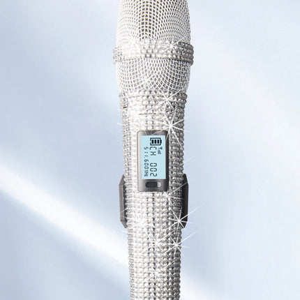 Wireless Karaoke Mic SKM9000 Custom Diamond-Encrusted  Microphone For Live Streams  Karaoke Shining Stage Essential