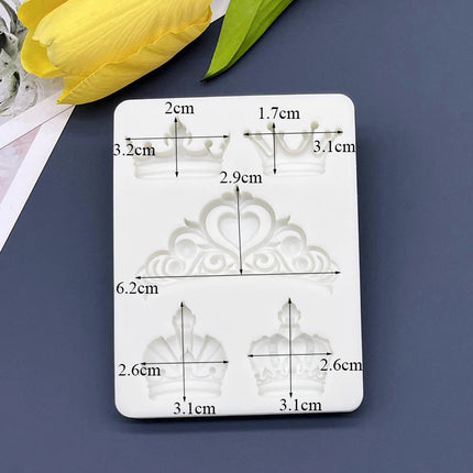 Crown Silicone Mold Sugarcraft Chocolate Cupcake Baking Mold Fondant Cake Decorating Tools