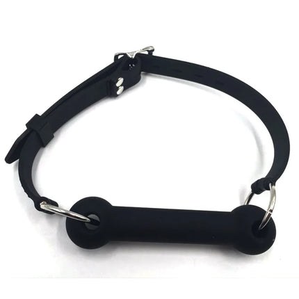Bdsm Bondage Silicone Dog Bone Ball Gag,Leash Chain Attached,Puppy Play Mouth Stuffed Stick Restraint Gag Slave Roleplay Sex Toy