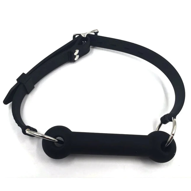 Bdsm Bondage Silicone Dog Bone Ball Gag,Leash Chain Attached,Puppy Play Mouth Stuffed Stick Restraint Gag Slave Roleplay Sex Toy