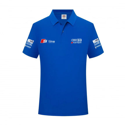 Audi Sporty Men's Polo Shirt 2026 Summer New Model Slim Fit Design Sporty Casual Style Breathable Fabric
