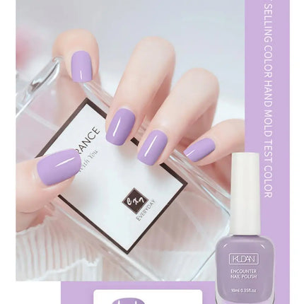 KUDAN Nail Polish Water-based 10ml No-bake Long-lasting Students Children Without Odor Can Tear Nail Art Manicure Tool