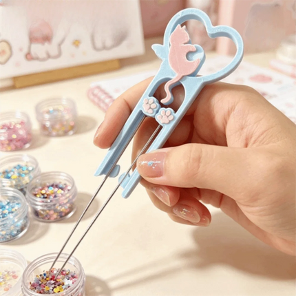Cat Perler Bead Placement Pen High Quality Long Fuse Bead Double Needle Tool Smooth Multifunctional Collage Bead Tool DIY
